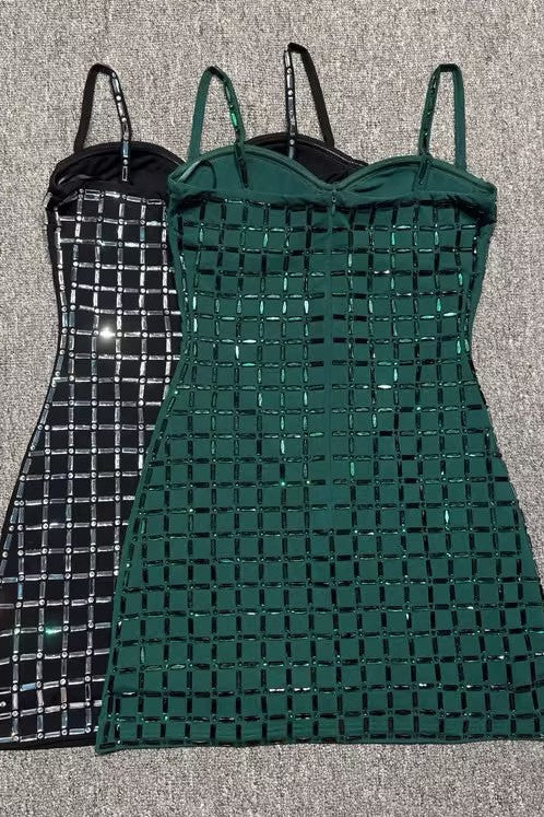 Shiny Rhinestone Emerald Sheath Strapless Satin Short Homecoming Dress DP7687