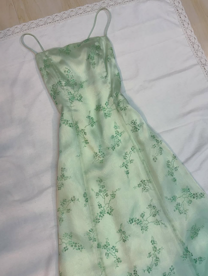 Elegant A Line Strapless Print Flower Tulle Prom Dress Evening Dress DP1742