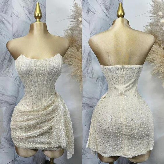 Gorgeous Sequins Short Bodycon Dress Homecoming Dress DP566