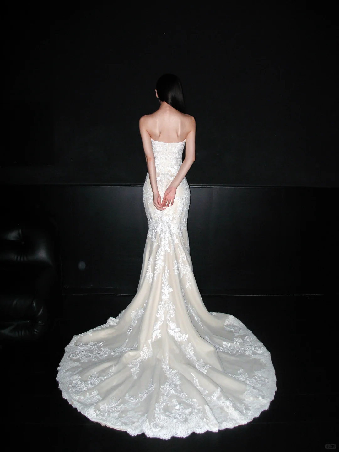 Elegant Sheath Sweetheart Neck White Lace Long Wedding Dress DP6373