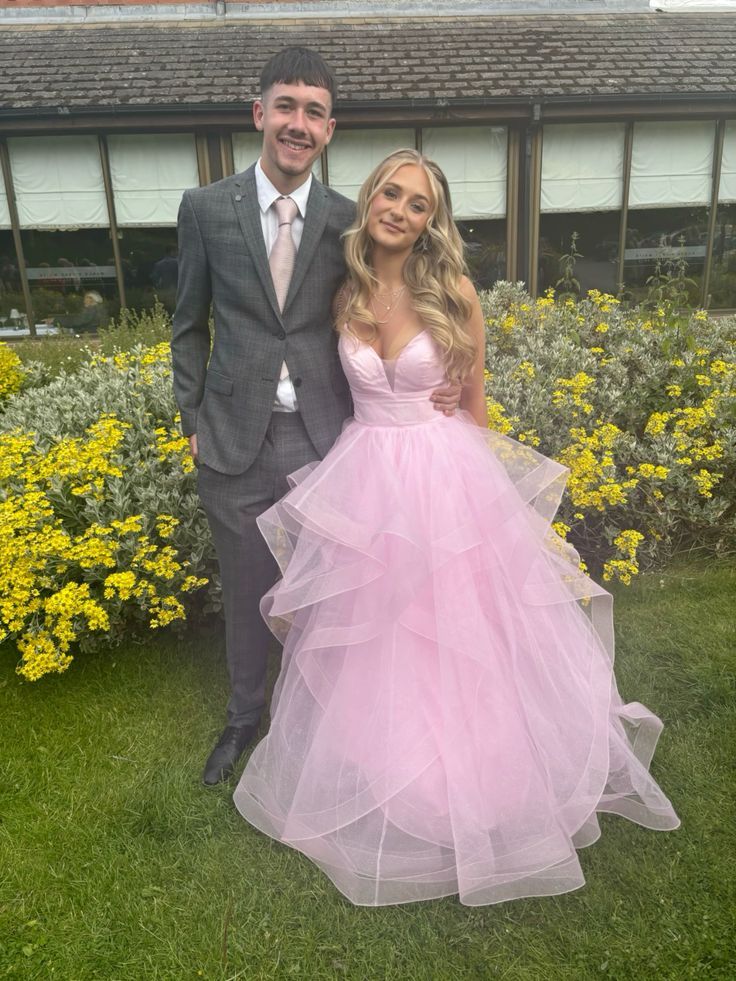 Pink A Line Spaghetti Strap Ruffle Organza Backless Long Prom Dress Evening Dress Formal Dress DP3272