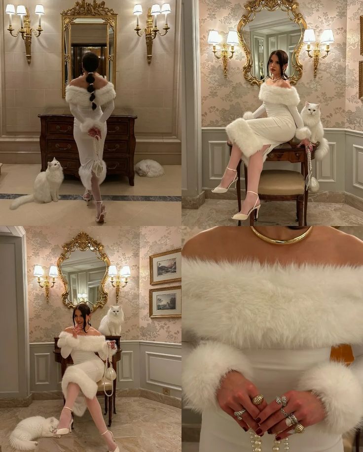 Classic White Sheath Long Sleeve Satin Prom Dress Evening Dress DP7838