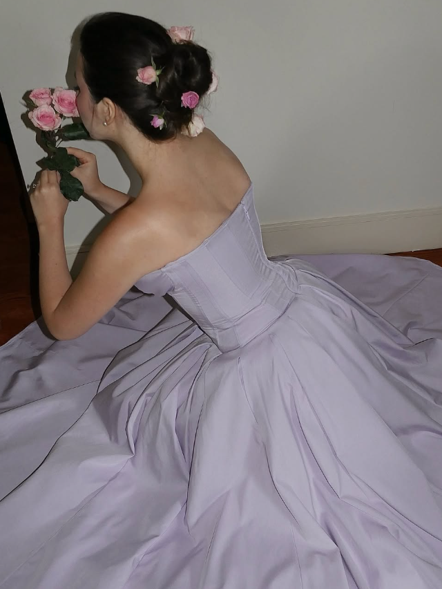Purple Princess A Line Sweetheart Neck Corset Satin Long Prom Dress Party Dress Formal Gown DP3382