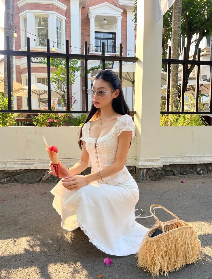 Cute Two Piece A Line Puff Sleeve White Lace Satin Long Prom Dress Date Dress DP7017