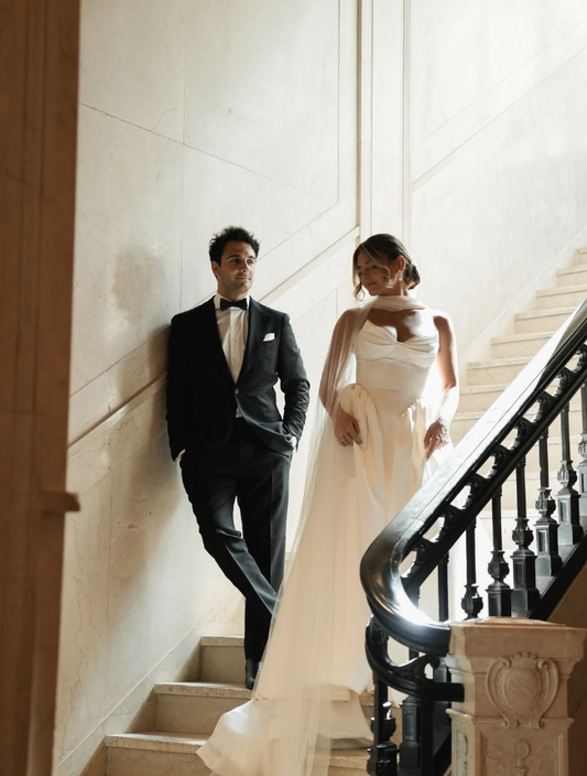 Charming Ball Gown Sweetheart Neck White Satin Long Train Wedding Dress DP5834