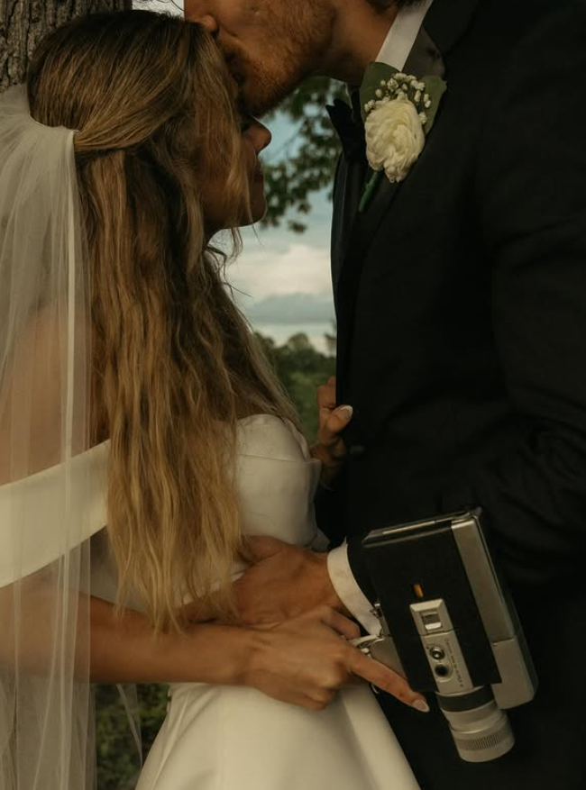 Elegant Ball Gown Off the Shoulder Pleated Simple Satin Wedding Dress DP4372