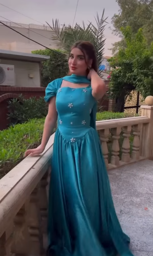 Elegant A Line Strap Rhinestone Blue Satin Long Prom Dress Party Dress DP4128