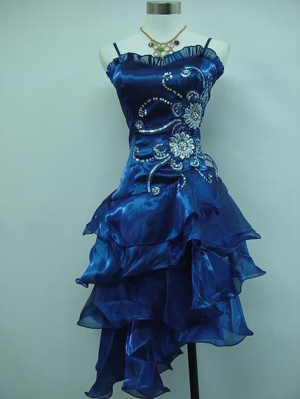 Beautiful Black Chiffon Layered Beaded Short Prom Dress Homecoming Dress Party Dress DP301