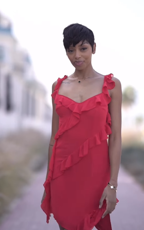 Burgundy A Line V Neck Ruffle Chiffon Short Party Dress Homecoming Dress Outfits DP3009