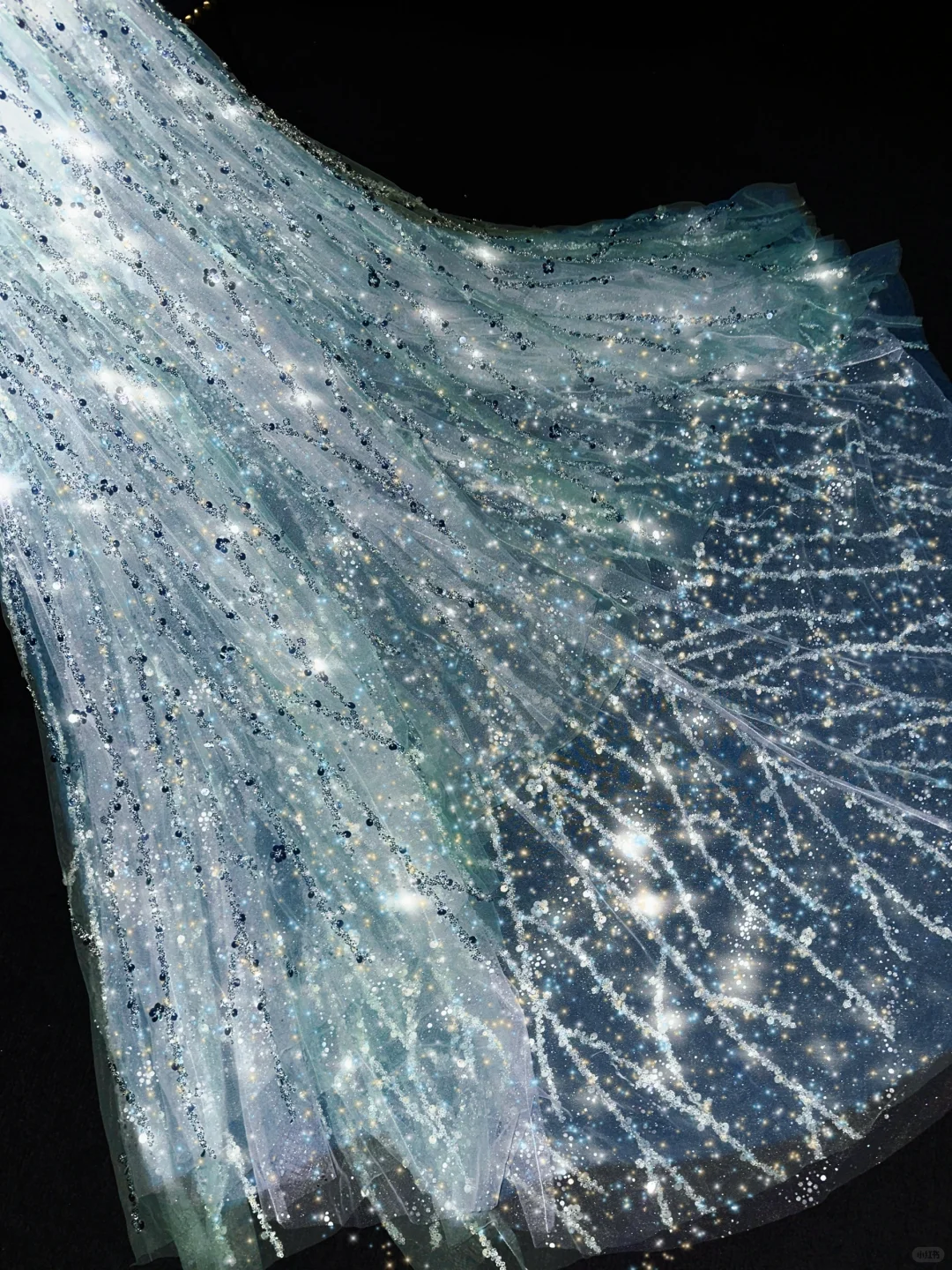 Shiny Mermaid Sequin Tulle Long Sweep Prom Dress Evening Dress with Bow DP2692
