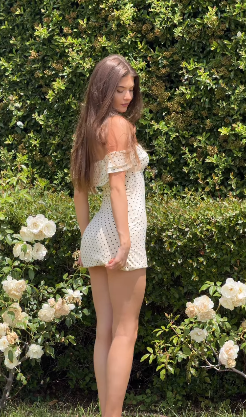 Cute A Line Off the Shoulder Polka Dot Satin Short Prom Dress Homecoming Dress DP7133