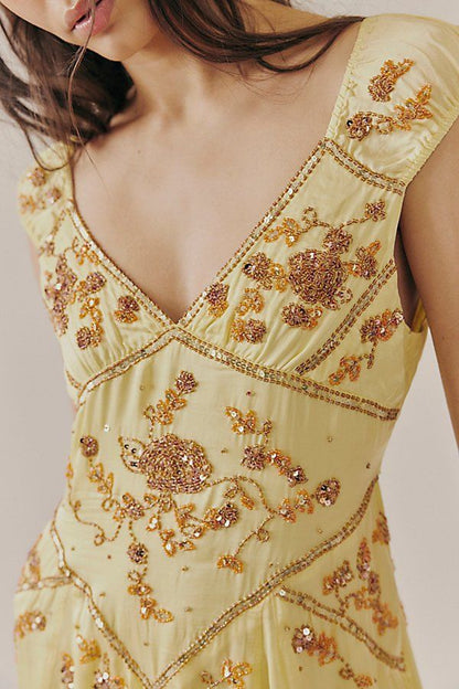 Classical Blue A Line V Neck Beaded Chiffon Open Back Short Homecoming Dress DP2895