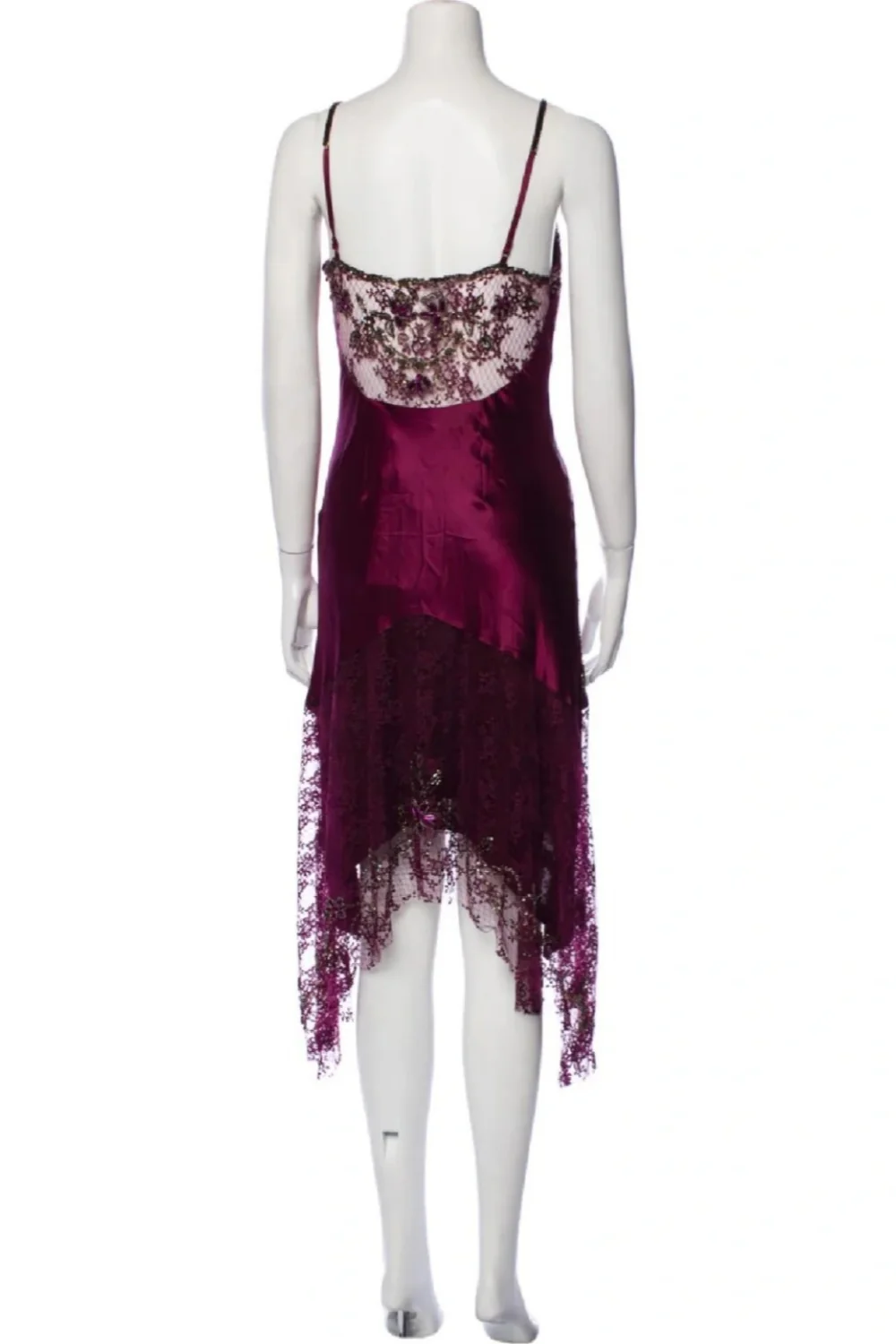 Vintage Mermaid Straps Beaded Lace Satin Short Prom Dress Homecoming Dress DP4735
