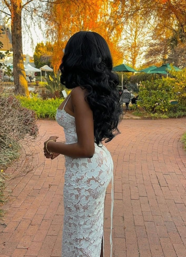 Elegant Mermaid Spaghetti Strap Lace Evening Prom Dresses DP1184