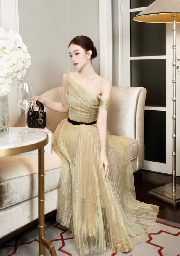 Charming A Line Straps Green Tulle Prom Dress Evening Dress DP5930