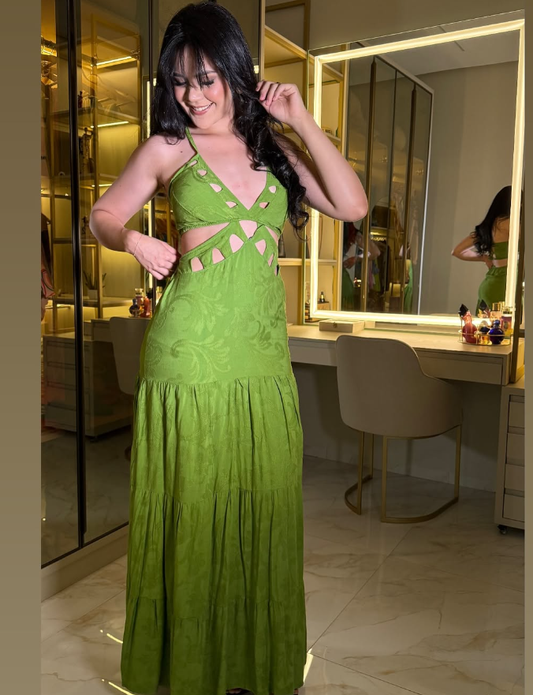 Sexy Sheath Spaghetti Strap Green Satin Prom Dress Evening Dress DP1677