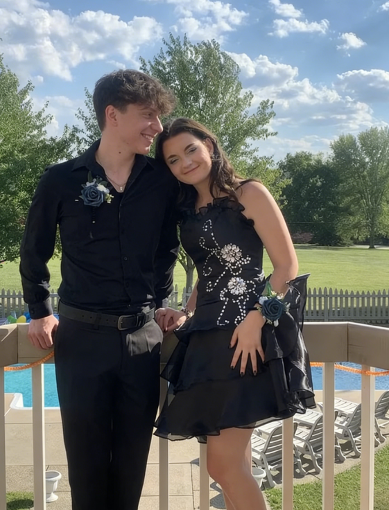 Beautiful Black Chiffon Layered Beaded Short Prom Dress Homecoming Dress Party Dress DP301