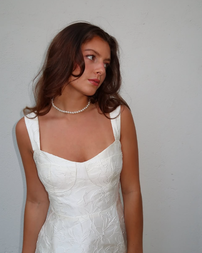 Cute Simple A Line Straps White Satin Short Homecoming Dress Birthday Dress DP1767