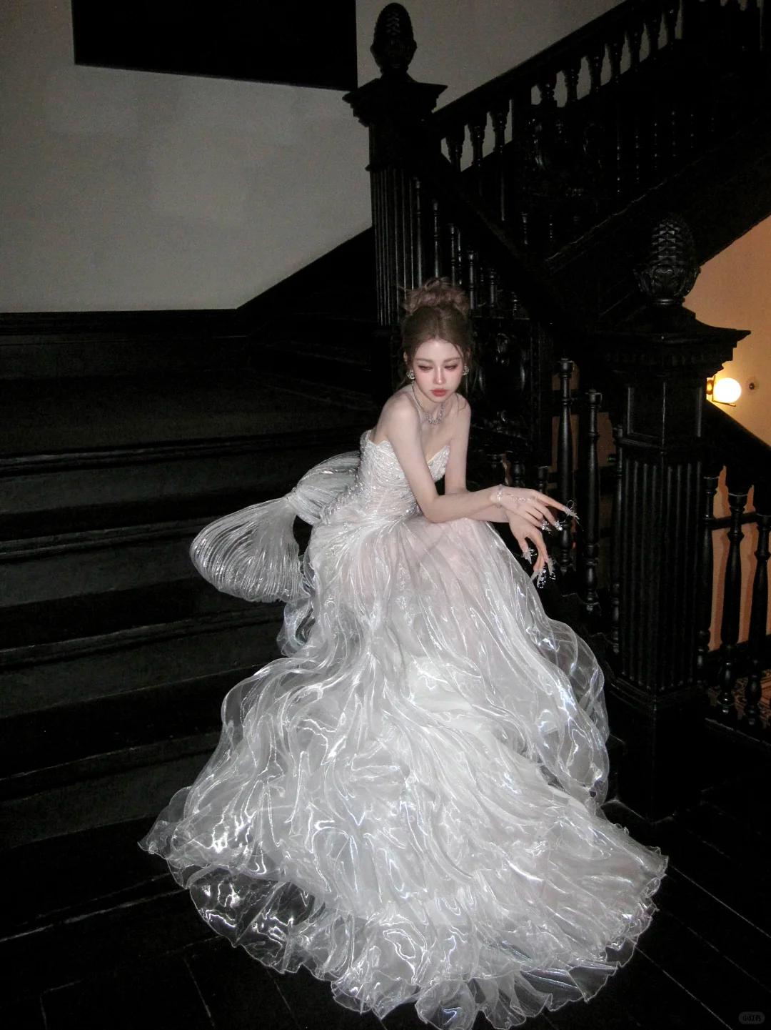 Stunning Ball Gown Sweetheart Neck Organza Long Party Dress Prom Dress DP2504