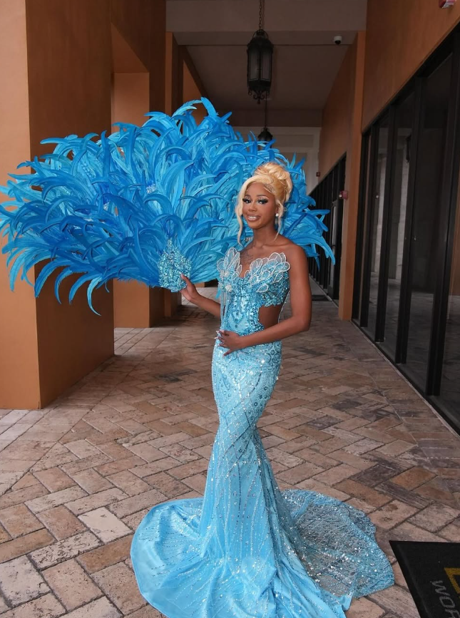 Chic Mermaid Strapless Shiny Beaded Sequin Tulle Long Sweep Prom Dress DP5053