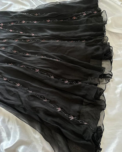 Sexy Mermaid Straps Beads Chiffon Backless Long Prom Dress Party Dress DP1241