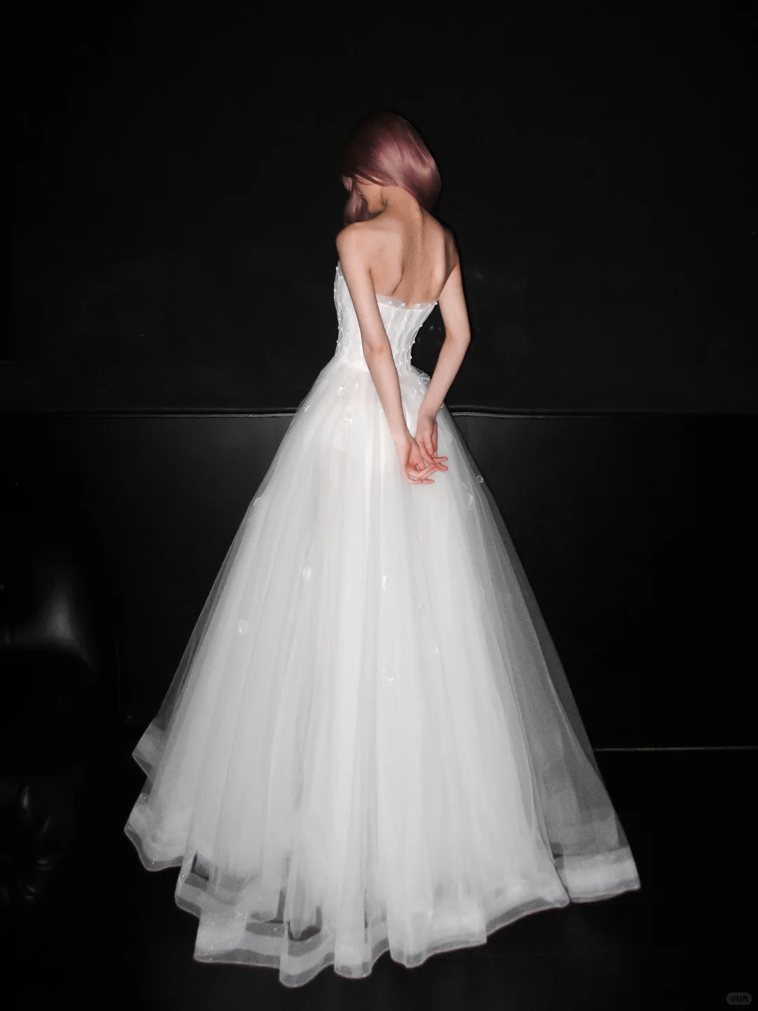 Exquisite White Tulle Long Wedding Dress DP5189