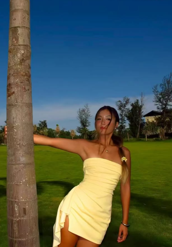 Cute Yellow Sheath Strapless Pleated Satin Short Prom Dress Homecoming Dress DP7966