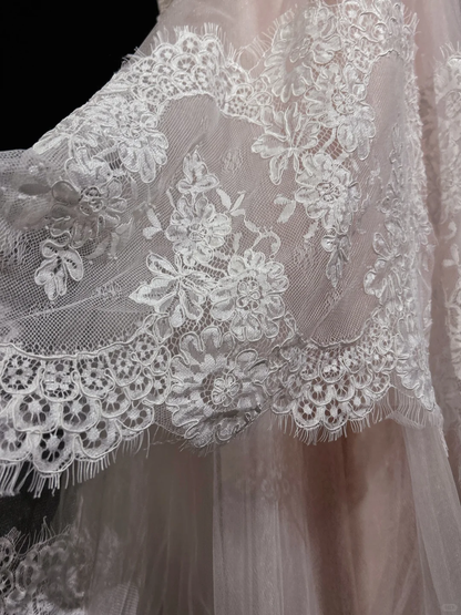 Gentle Mermaid Sweetheart Neck Lace Long Prom Dress Party Dress DP2775