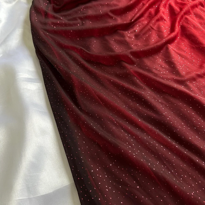 Charming A Line Halter Red Ombre Chiffon Open Back Prom Dress Evening Dress DP1939