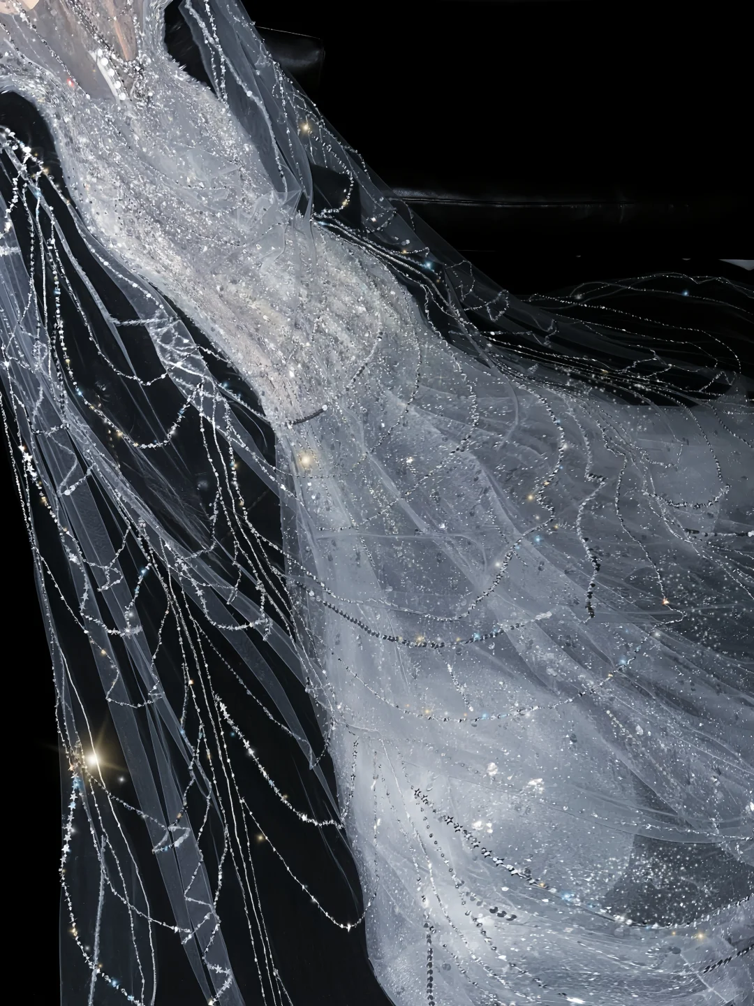 2025 New Mermaid Long Sleeve Sequin Beaded Tulle Long Sweep Prom Dress Evening Dress DP2693