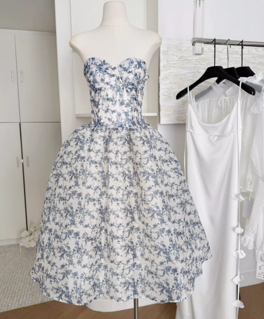 Pretty A Line Sweetheart Neck Chiffon Vacation Dress Summer Dress Outfits DP3560