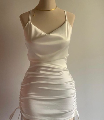 Beautiful Sheath Sheath Homecoming Dress Mini Party Dress DP513