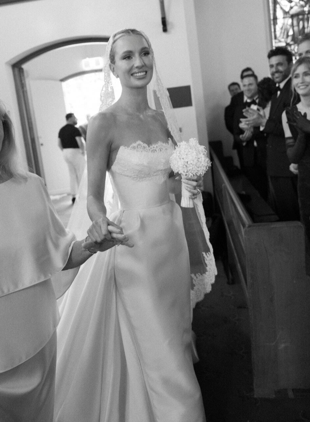 Stunning Ball Gown Strapless White Lace Satin Long Wedding Dress DP4325