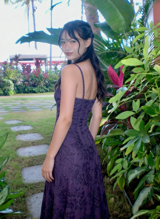 Dark Purple A Line Spaghetti Straps Chiffon Long Formal Prom Dress Evening Dress DP3072