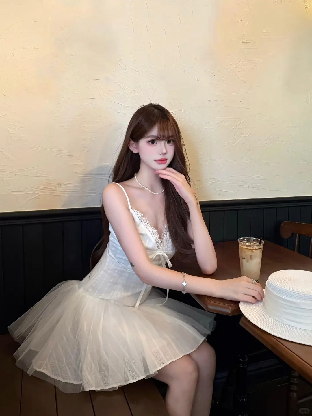 Cute A Line Spaghetti Strap White Lace Tulle Mini Homecoming Dress Cocktail Dress DP2618
