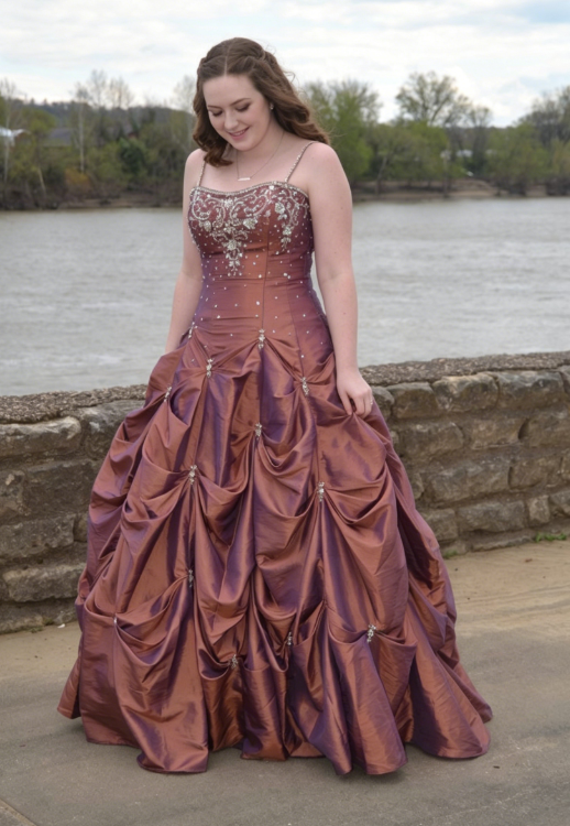 Unique Ball Gown Straps Beaded Pleated Satin Prom Dress Graduation Prom Dress DP5103
