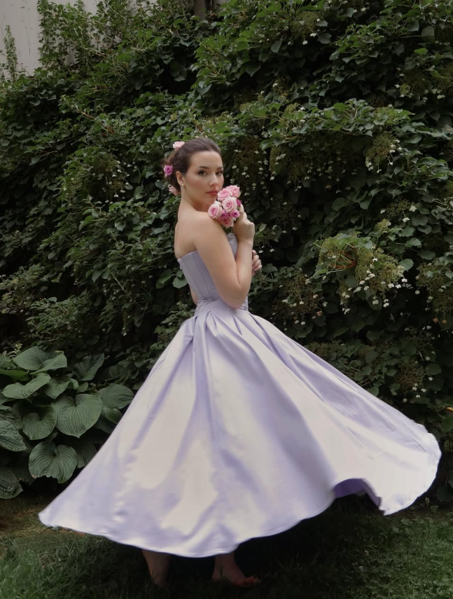 Purple Princess A Line Sweetheart Neck Corset Satin Long Prom Dress Party Dress Formal Gown DP3382