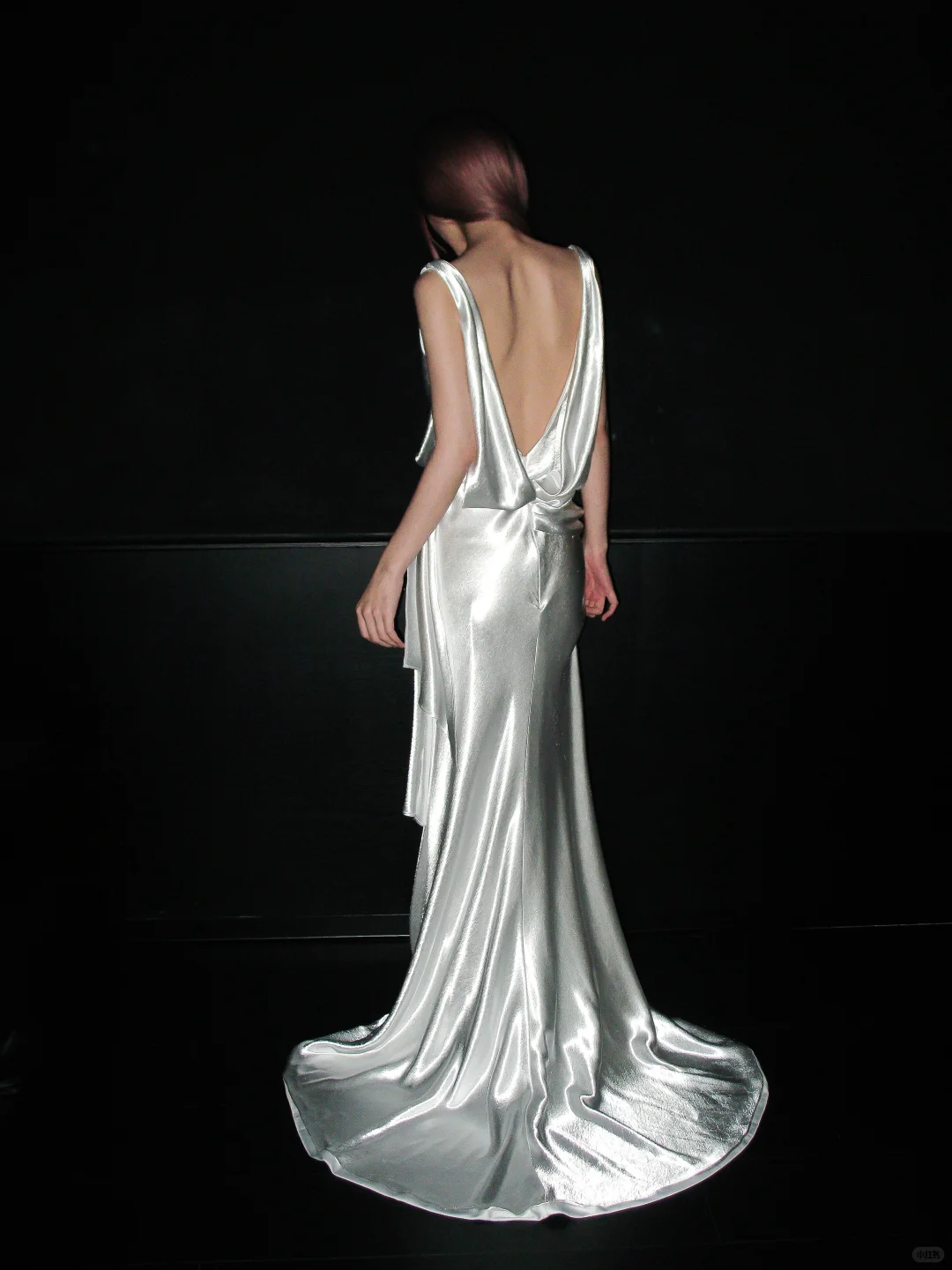 Classic White A Line Strapless Satin Simple Open Back Long Wedding Dress DP4408