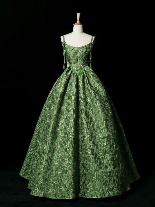 Beautiful Ball Gown Green Long Prom Dress DP336