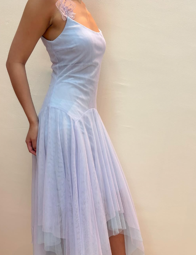 Fairy A Line Spaghetti Strap Butterfly Tulle Prom Dress Evening Dress DP1603