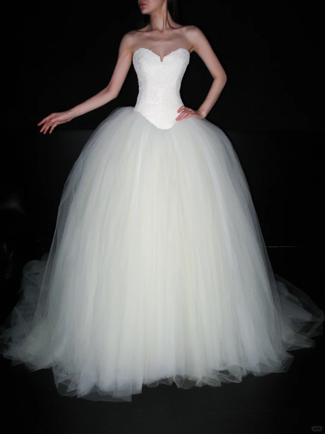 Cute Ball Gown Sweetheart Neck Lace Tulle Long Wedding Dress DP6385