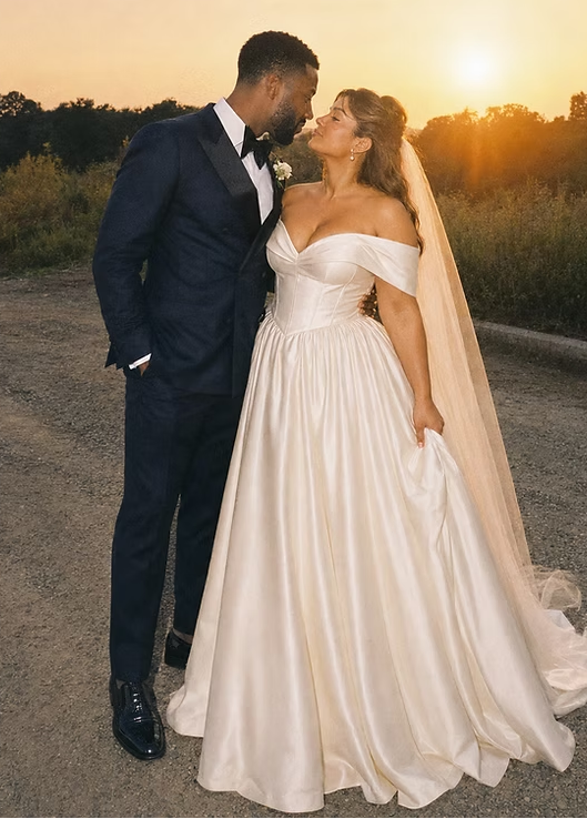 Sweety A Line Off the Shoulder White Satin Long Wedding Dress DP7992