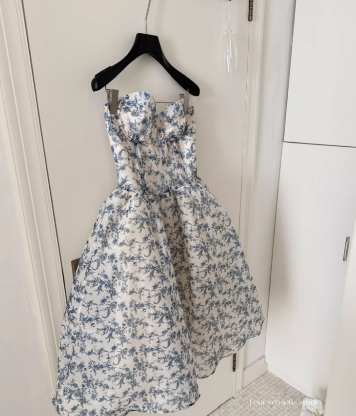 Pretty A Line Sweetheart Neck Chiffon Vacation Dress Summer Dress Outfits DP3560