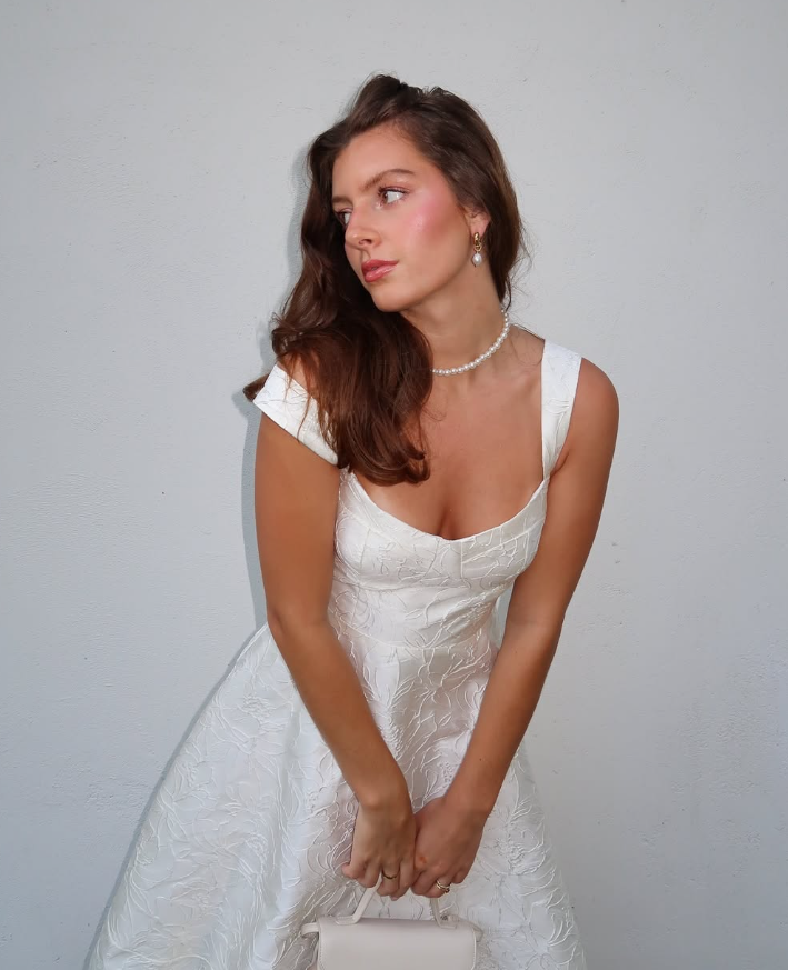 Cute Simple A Line Straps White Satin Short Homecoming Dress Birthday Dress DP1767