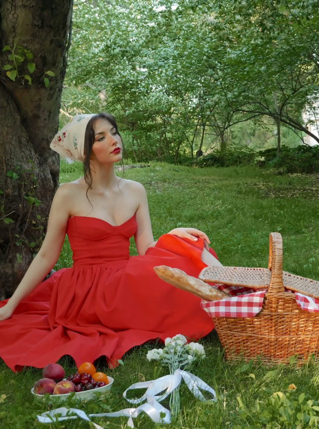 Charming Red A Line Sweetheart Neck Satin Prom Dress Date Formal Dress DP3389