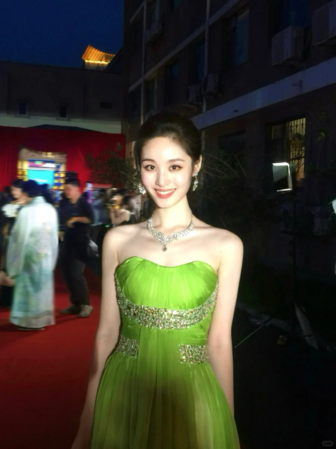 Fairy Green A Line Sweetheart Neck Beaded Chiffon Prom Dress Graduation Prom Dress DP5045