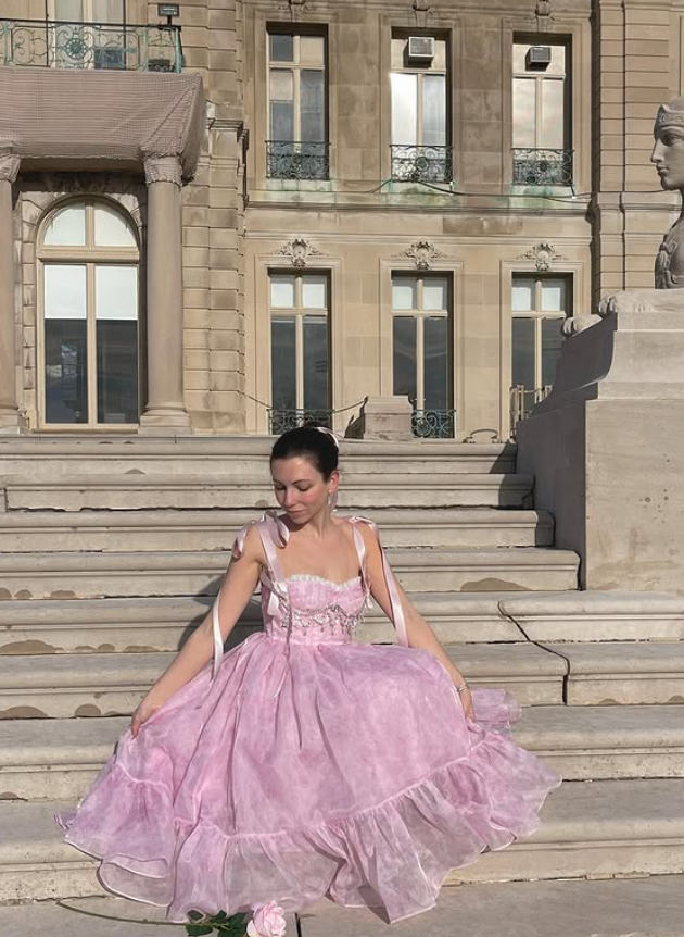 Pretty A Line Sweetheart Neck Sweety Organza Prom Dress Evening Dress DP4454