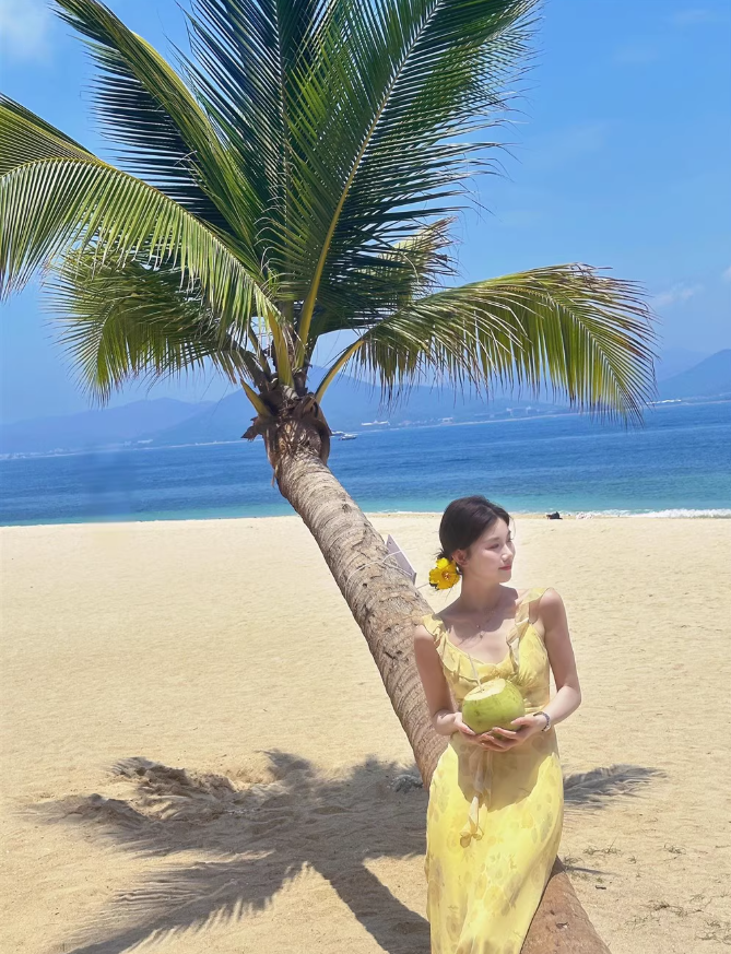 Yellow Sheath Strap Print Floral Chiffon Party Dress Evening Dress Outfits DP3405