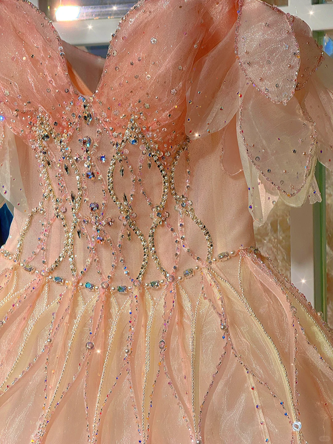 Gentle A Line Off the Shoulder Rhinestone Pink Tulle Homecoming Dress Cocktail Dress DP2679