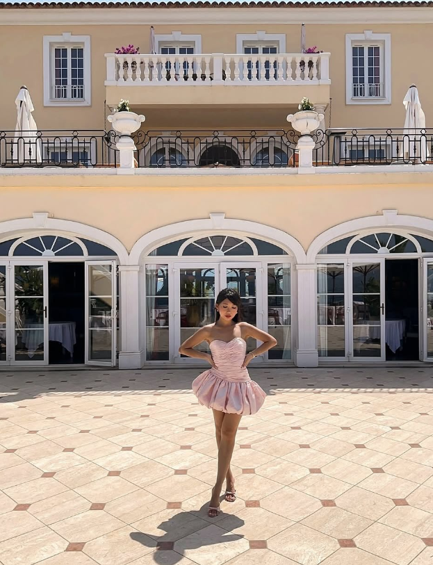 Cute A Line Sweetheart Neck Pink Satin Short Homecoming Dress Outfits DP4954